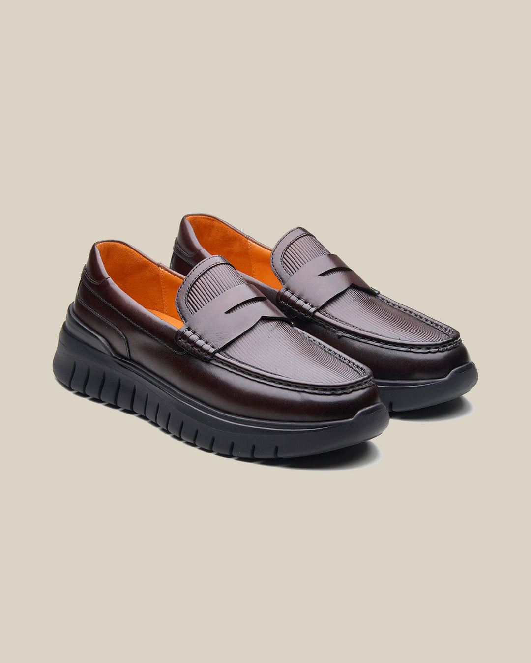 Andare Leather Comfort Slip-on Shoes Brown