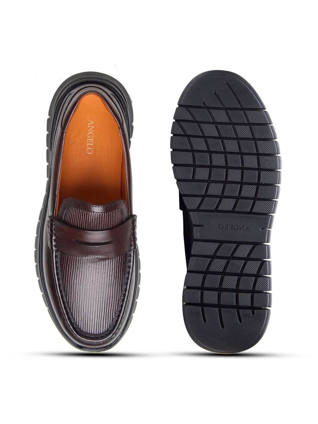 Carlo Leather Comfort Slip-on Shoes Brown