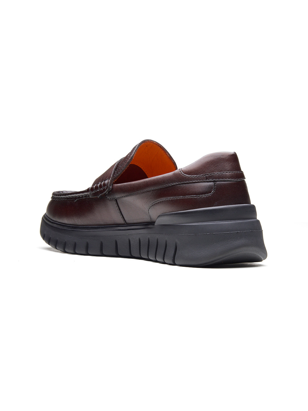 Carlo Leather Comfort Slip-on Shoes Brown