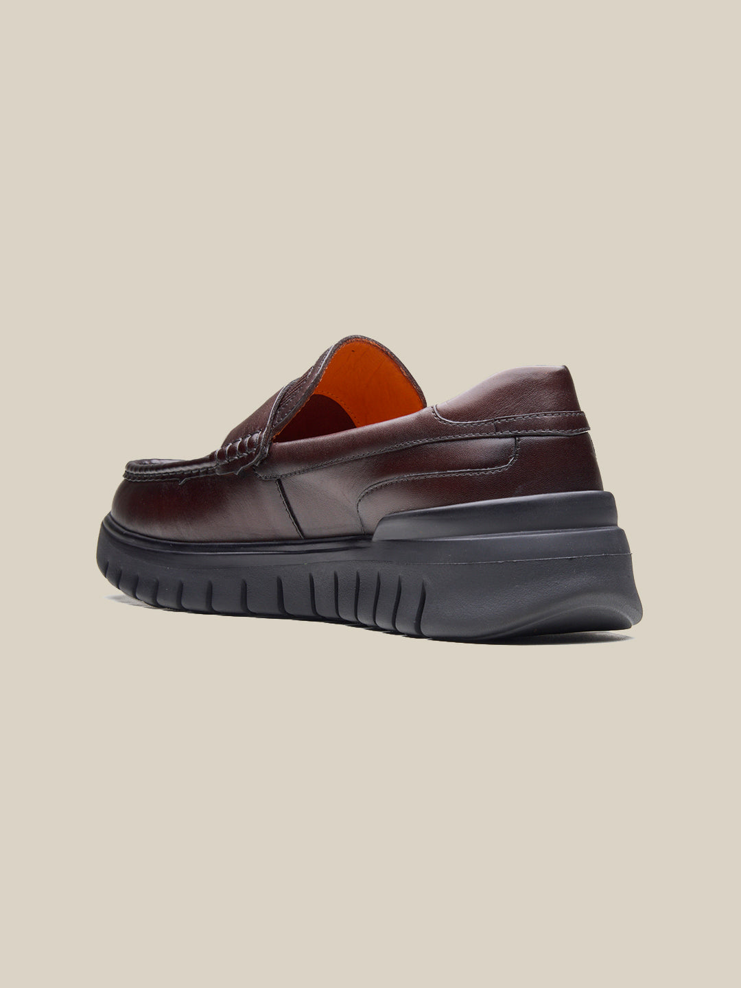 Andare Leather Comfort Slip-on Shoes Brown