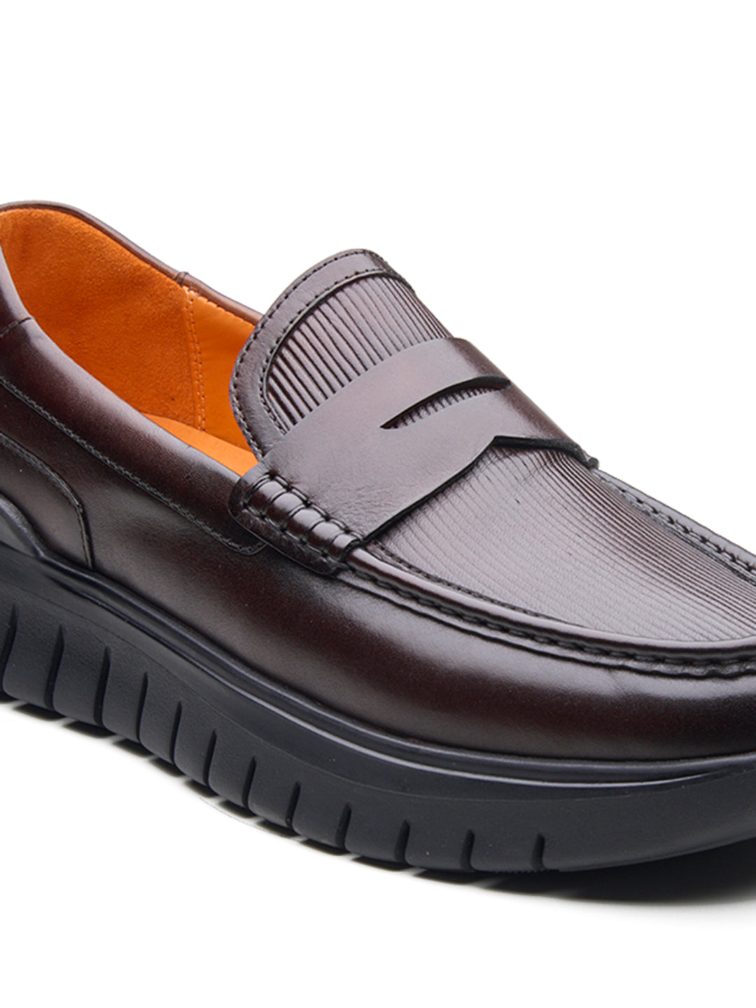 Carlo Leather Comfort Slip-on Shoes Brown