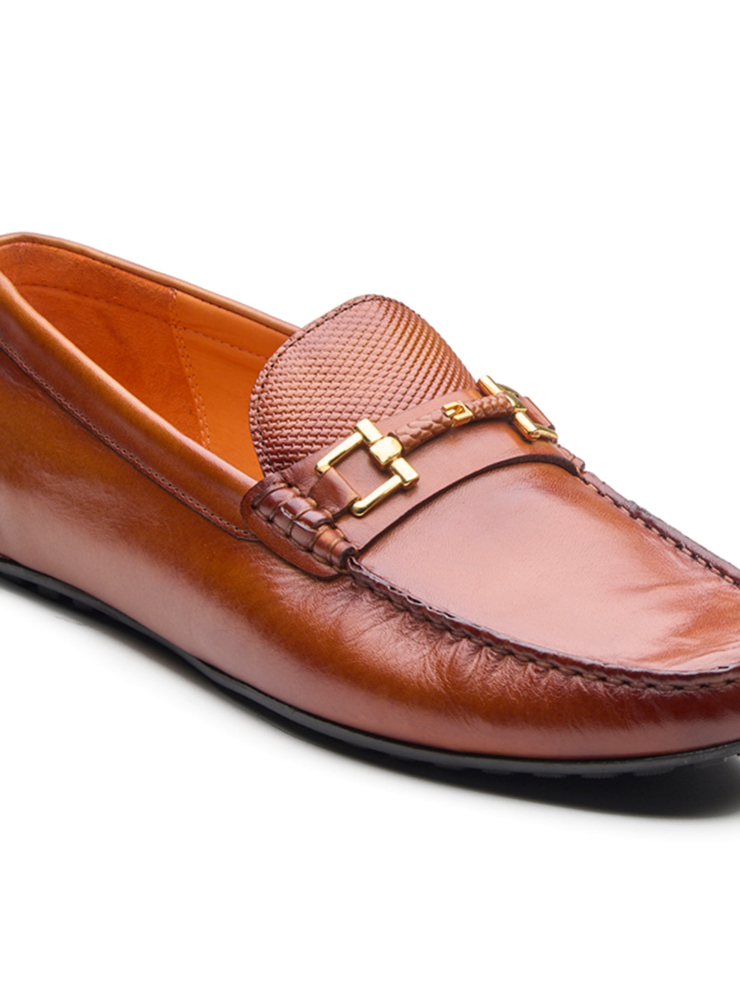 Piero Leather Loafers Slip-on Shoes Tan