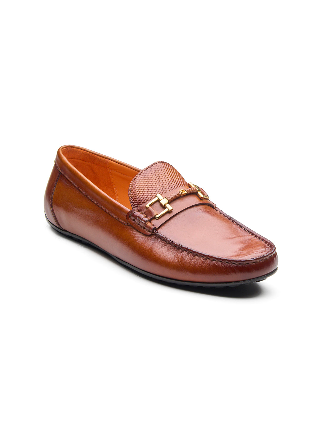 Piero Leather Loafers Slip-on Shoes Tan