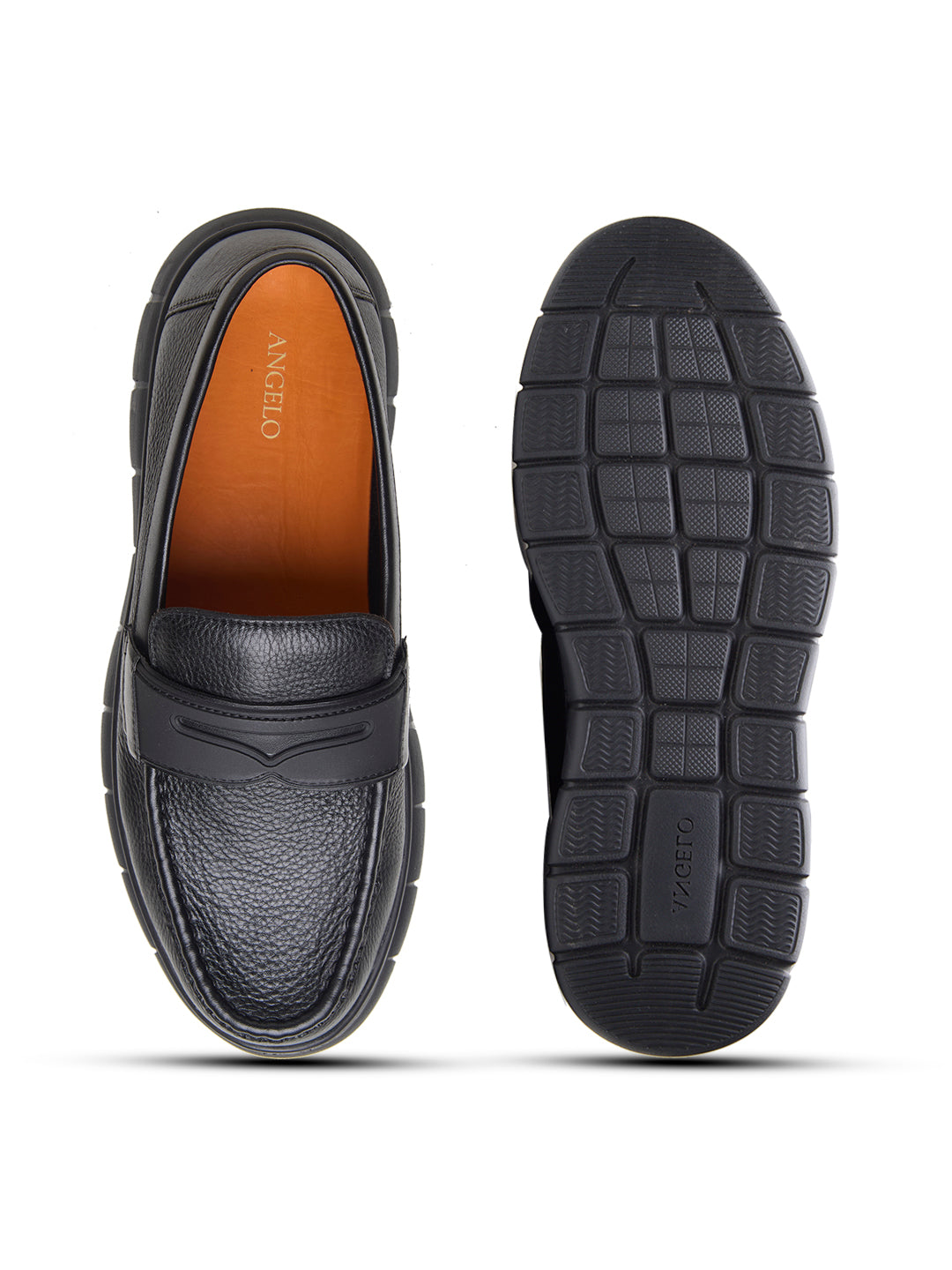 Benuto Leather Formal Slip-on Shoes Black