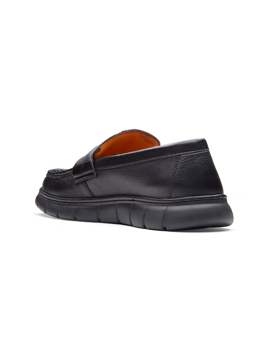 Benuto Leather Formal Slip-on Shoes Black