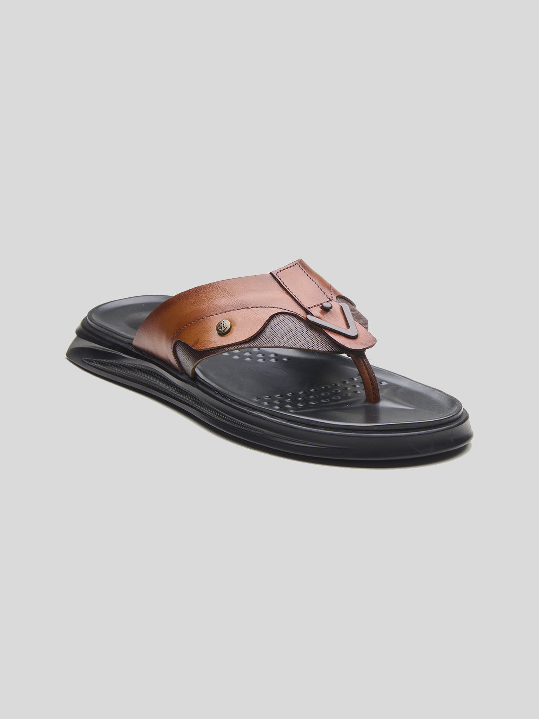 FAZIO Men's Premium Leather Sandals Tan