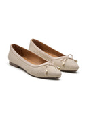 Michael Angelo's Elise Ballerinas For Women (Cream)