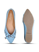 Michael Angelo's Denime Ballerinas For Women (Blue)