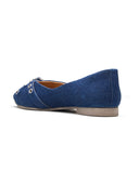 Michael Angelo's Denime Ballerinas For Women (Navy)