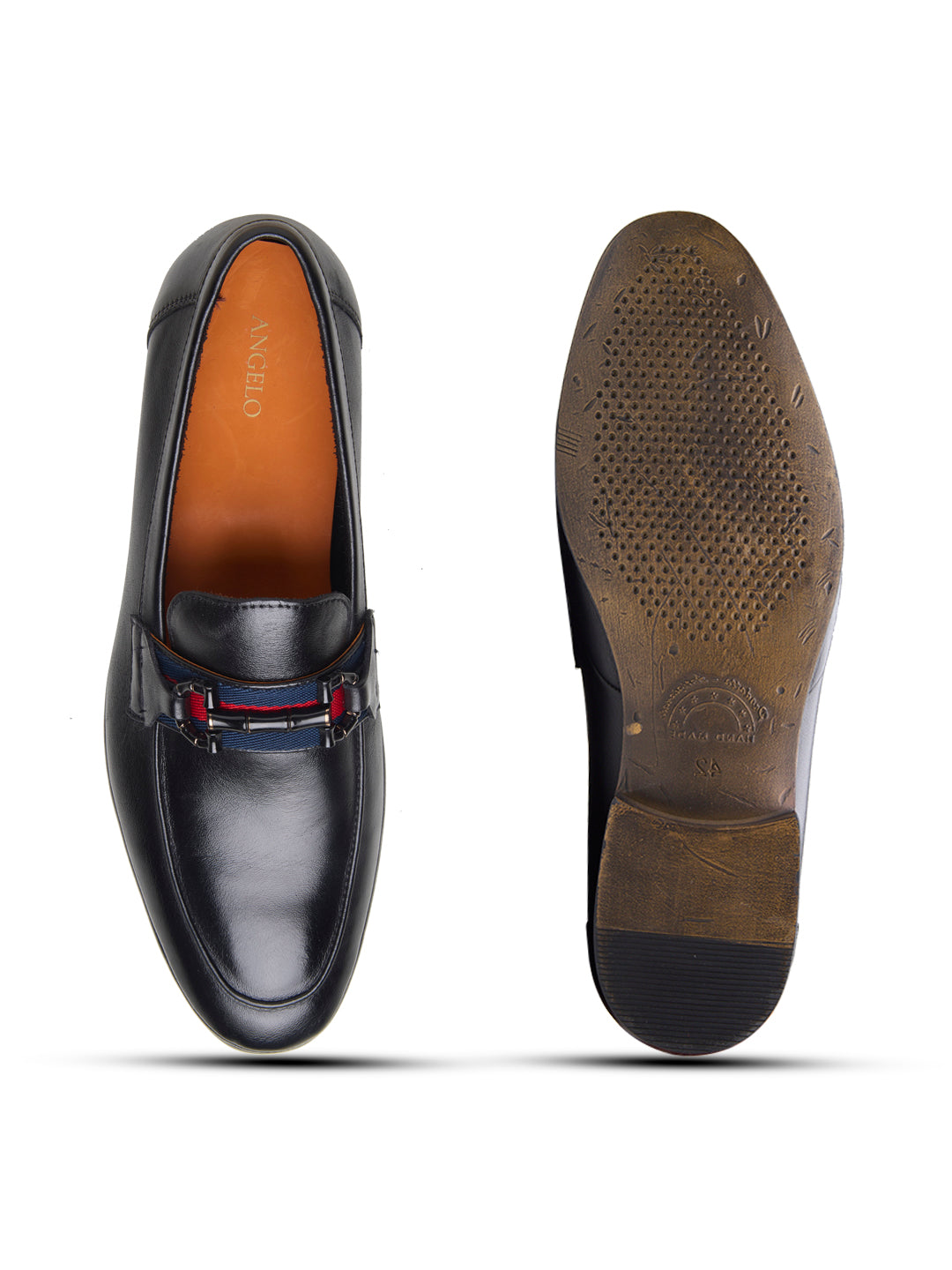 Karlo Leather Formals Shoes Black