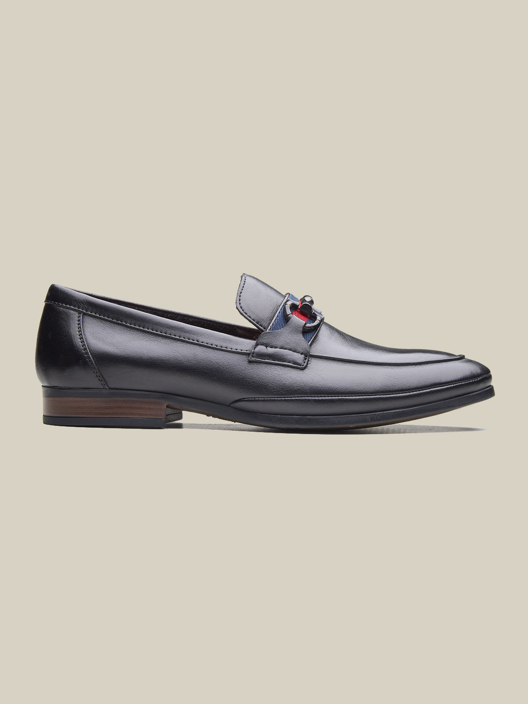 Karlo Leather Formals Shoes Black