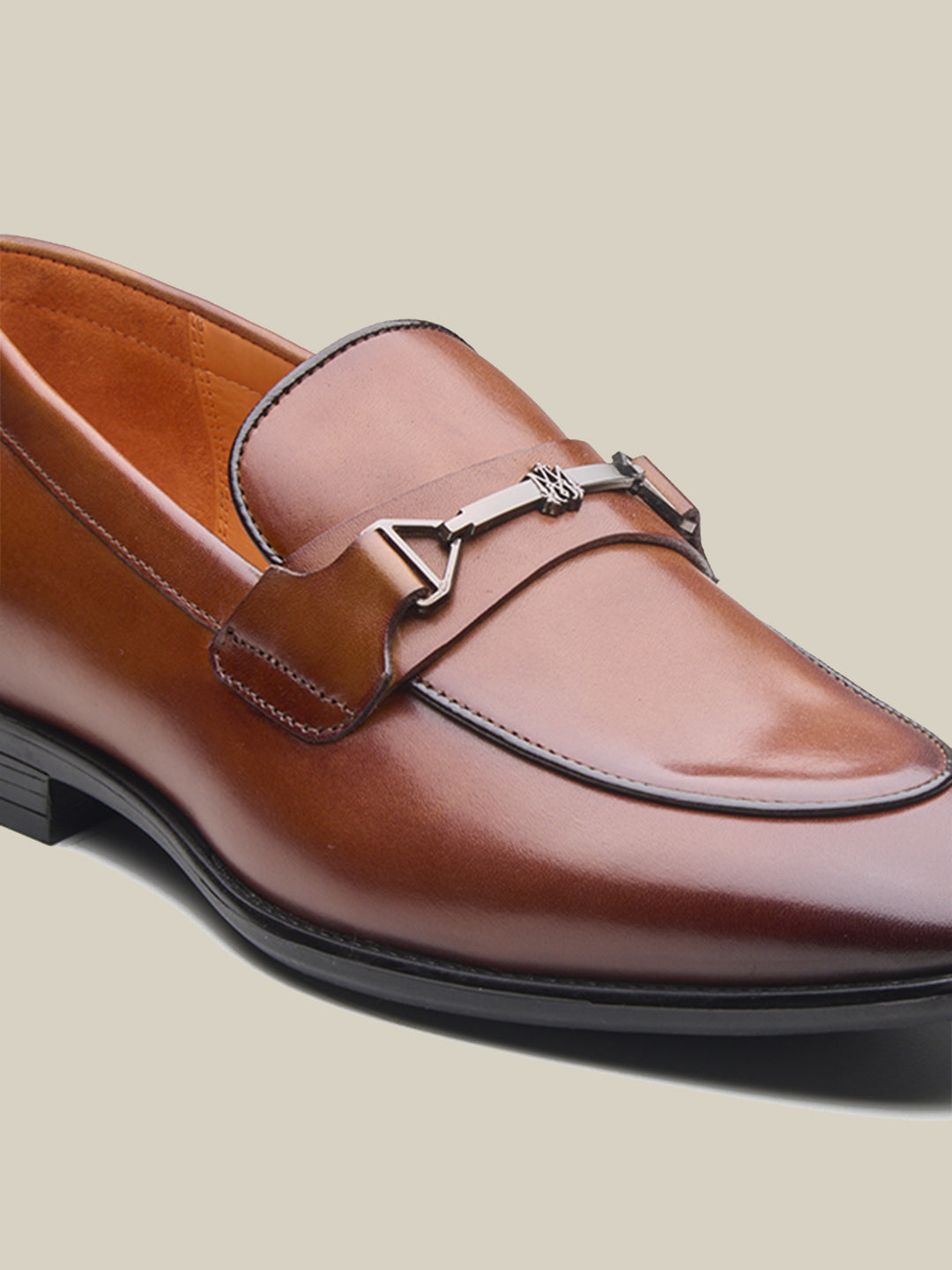 Nerio Leather Formals Shoes Tan