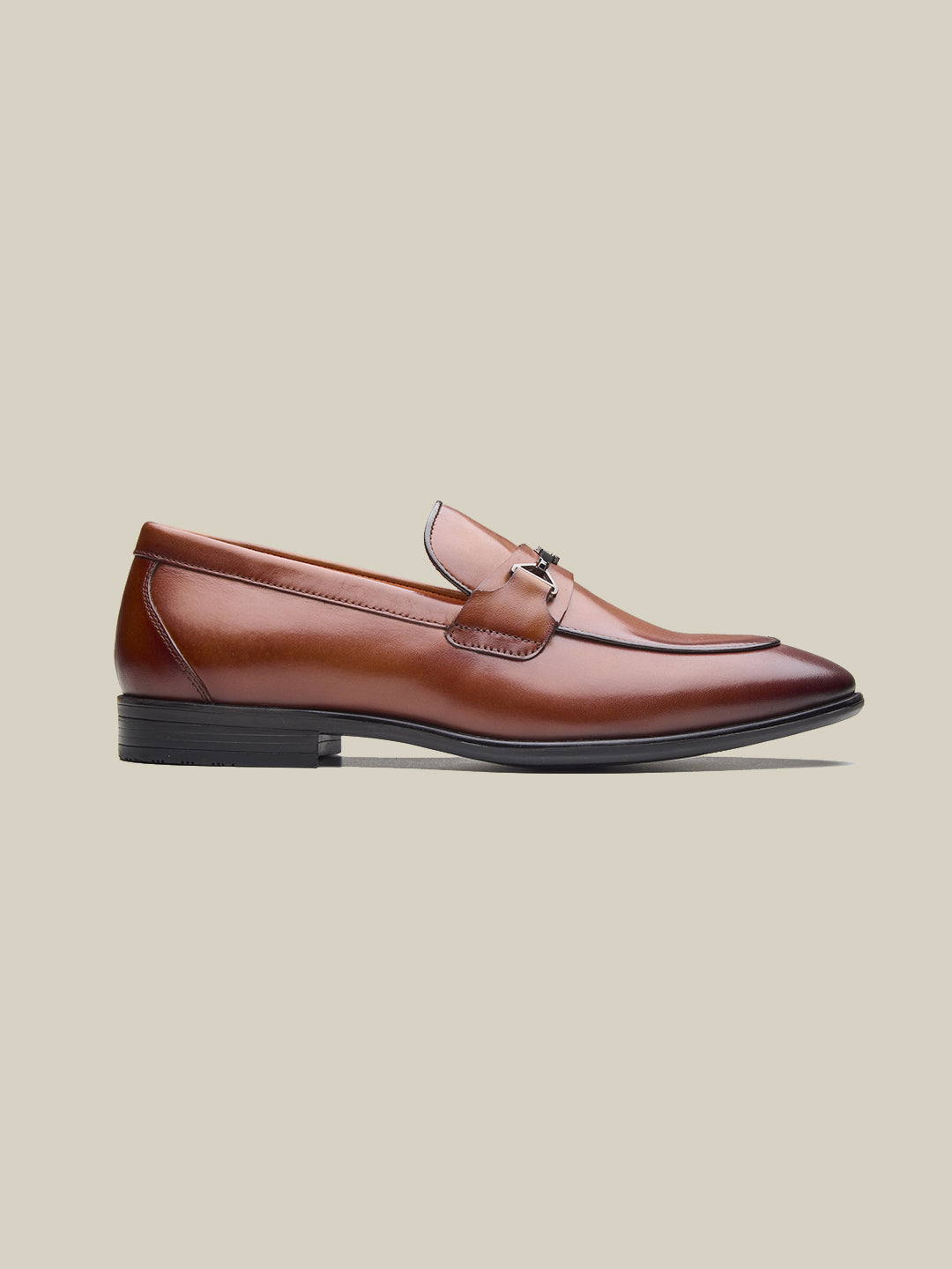 Nerio Leather Formals Shoes Tan