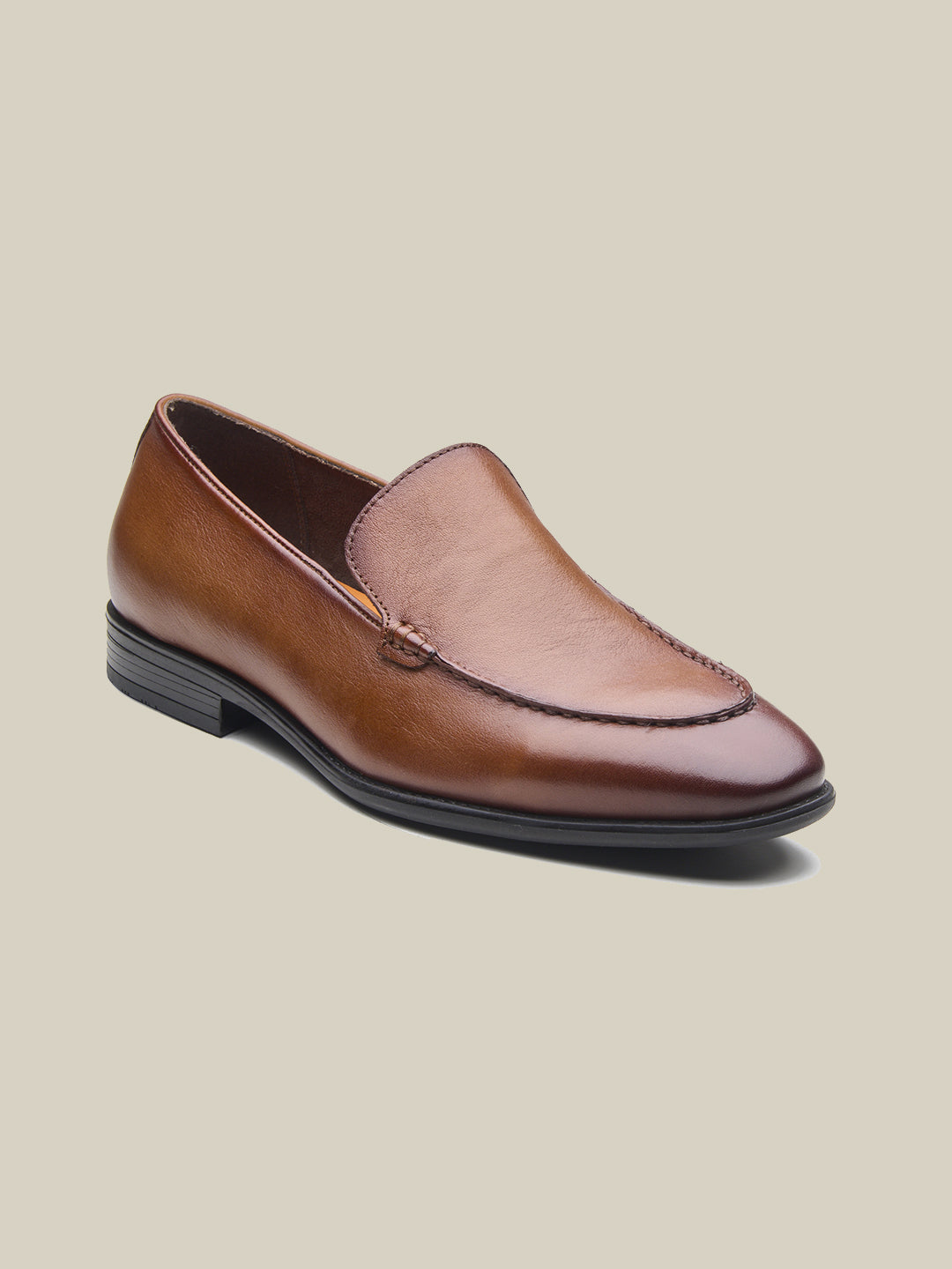Natale Leather Formals Shoes Tan