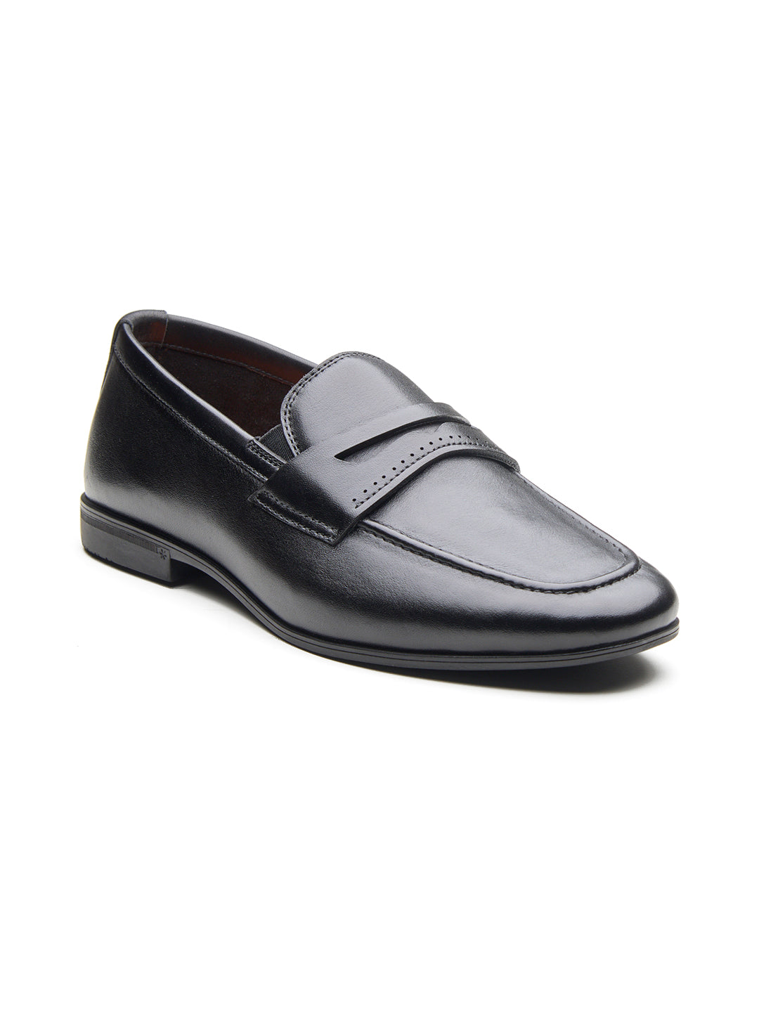 Filippo Leather Formal Slip-on Shoes Black