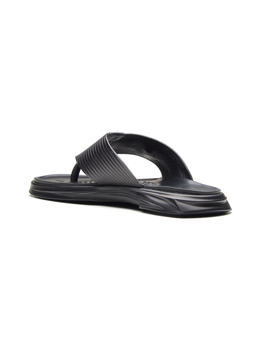 FIORE Men's Premium Leather Sandals Black