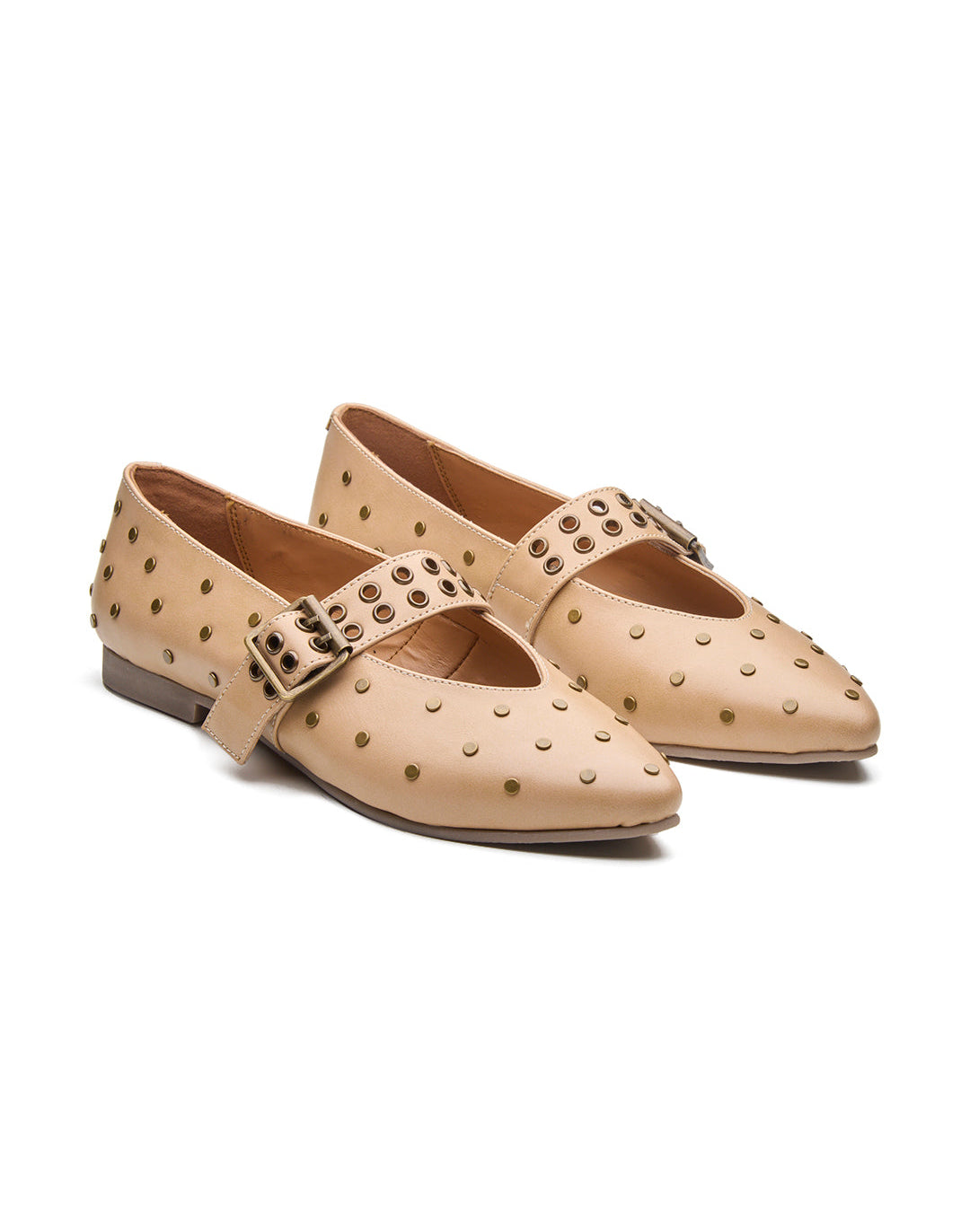 Cherie Mary Janes Beige
