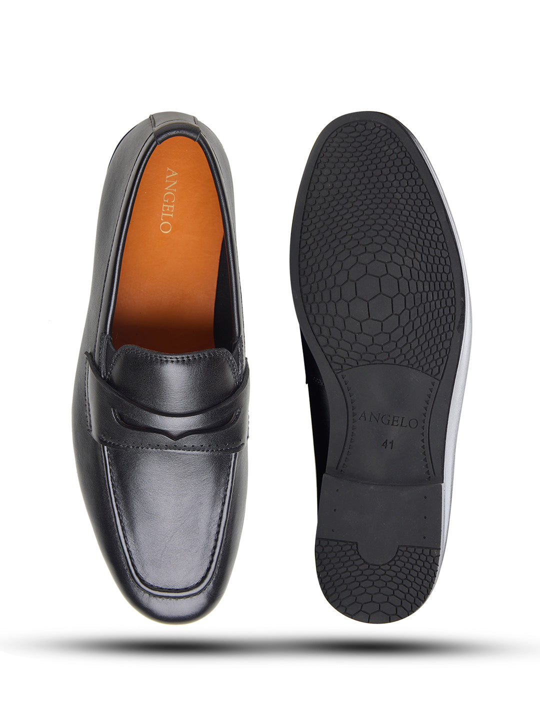 Filippo Leather Formal Slip-on Shoes Black