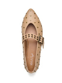 Michael Angelo's Cherie Mary Janes For Women (Beige)