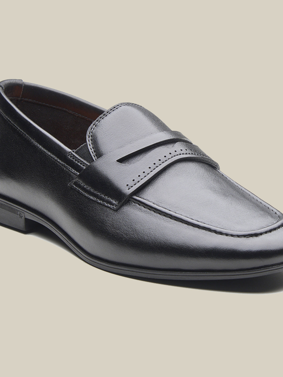 Filippo Leather Formal Slip-on Shoes Black