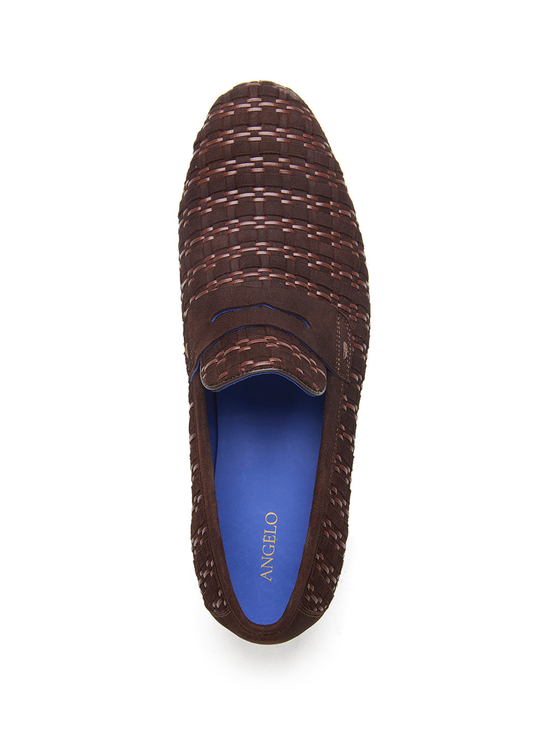 Kallisto Leather Ethnic Slip Ons Shoes Brown