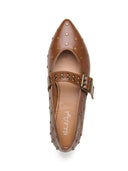 Michael Angelo's Cherie Mary Janes For Women (Brown)