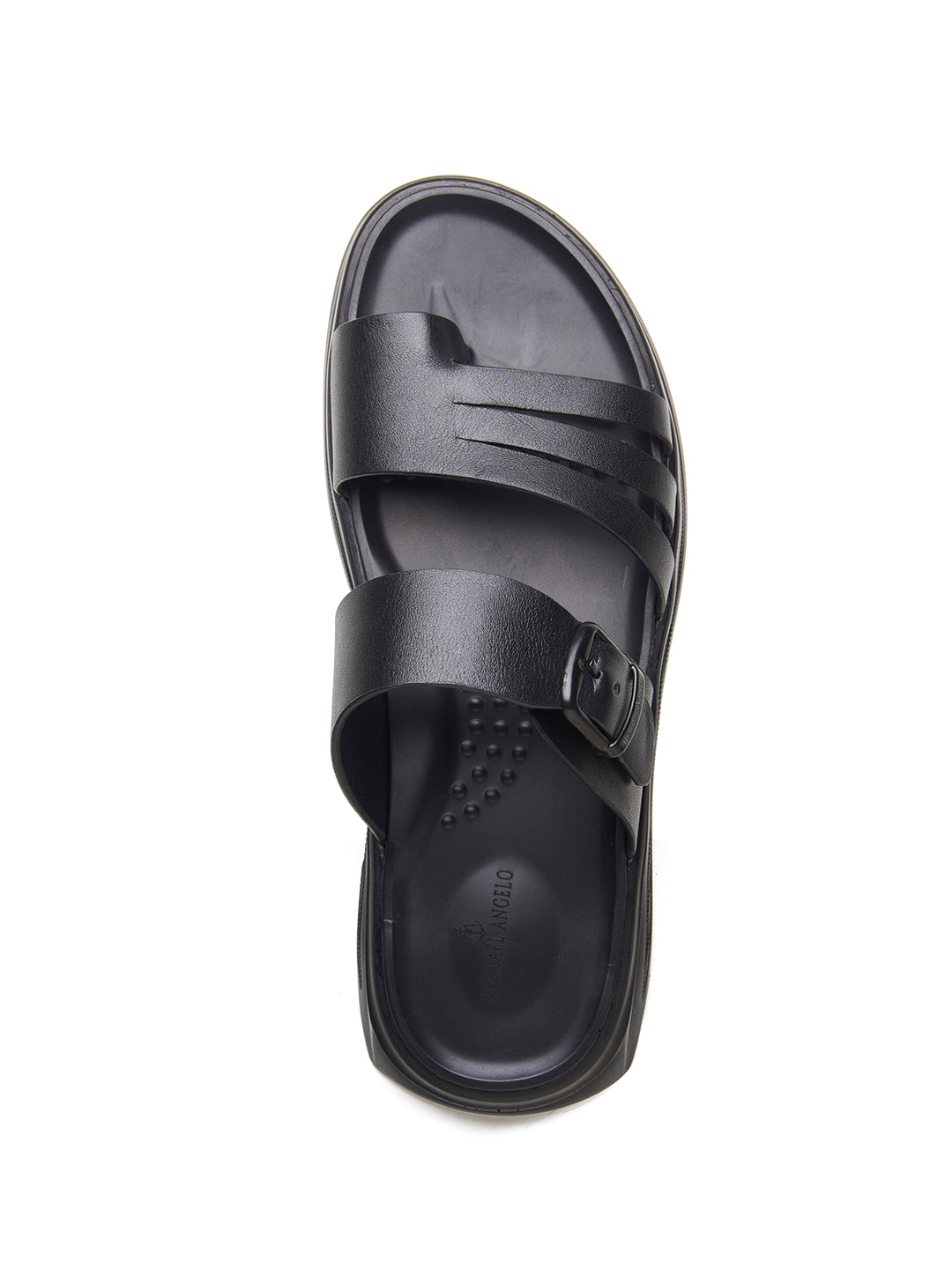 FRANZ Premium Leather Sandals For Men's black