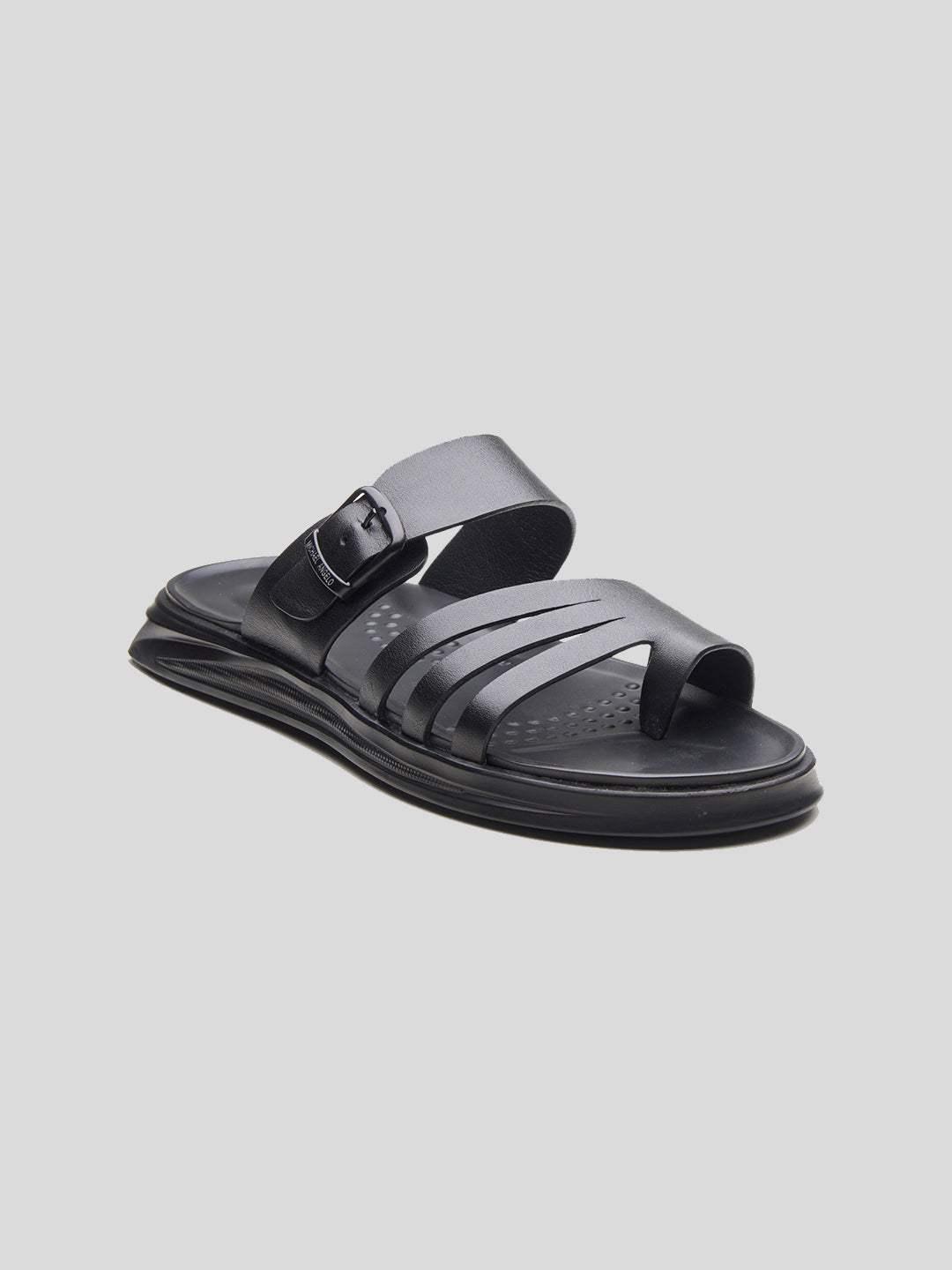 FRANZ Premium Leather Sandals For Men's Black
