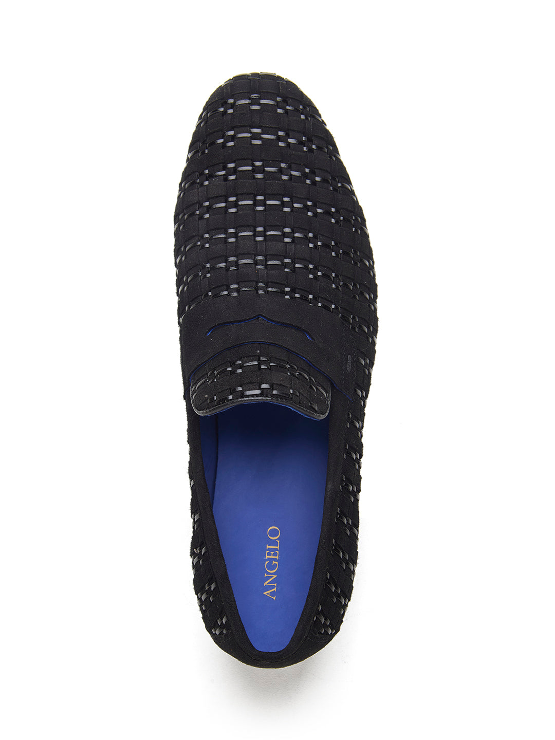 Kallisto Leather Ethnic Slip Ons Shoes Black