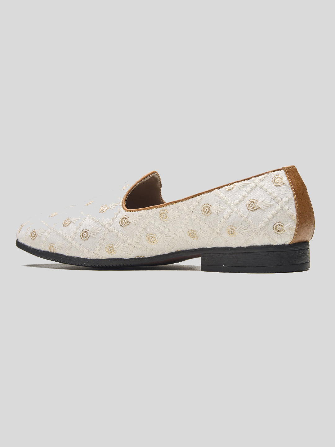 Ossola Ethnic Slip Ons White