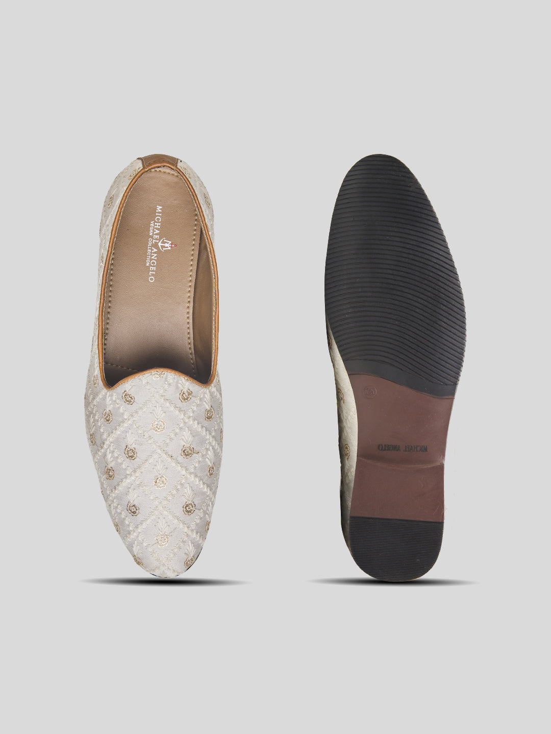 Ossola Ethnic Slip Ons White