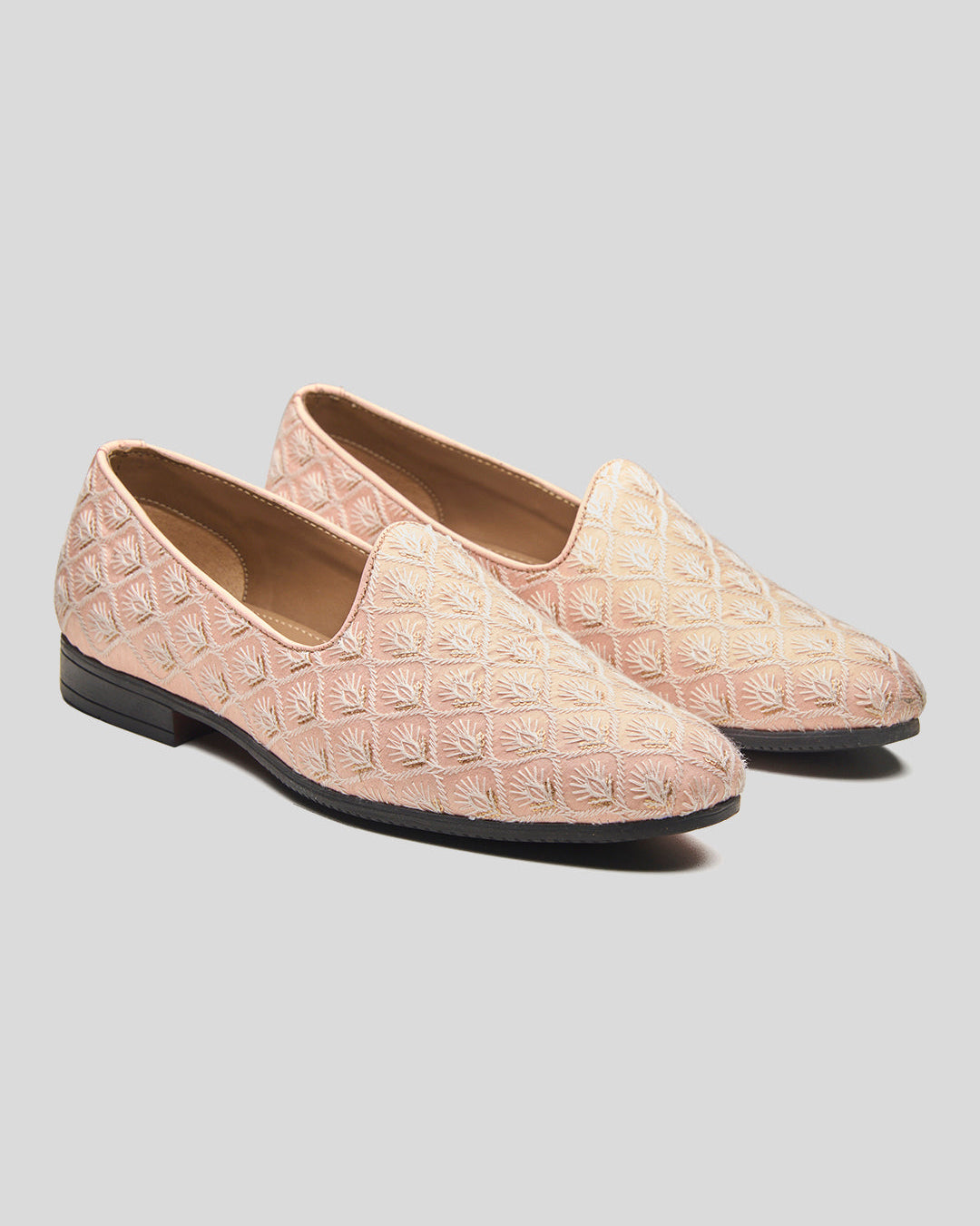 Oristano Ethnic Slip Ons Pink