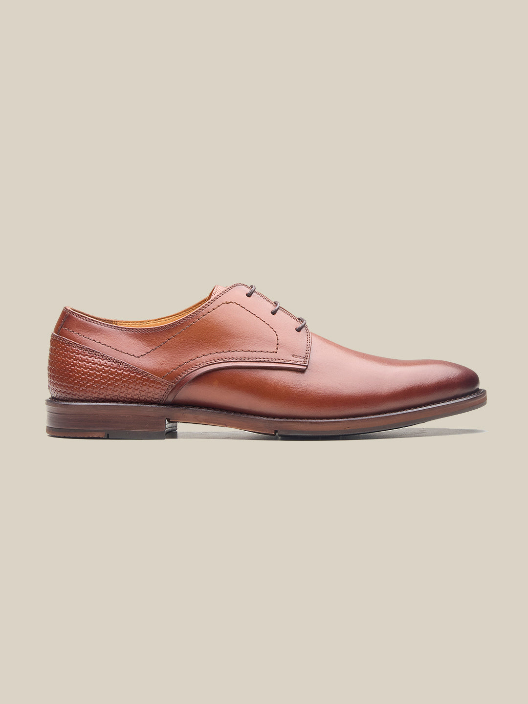 Plimmer Leather Derby Shoes Tan