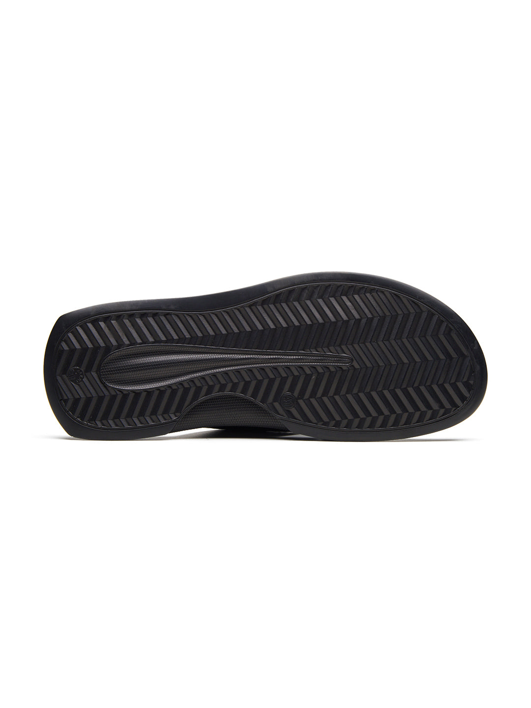 FOLCO Men's Premium Textured Leather Sandals Black