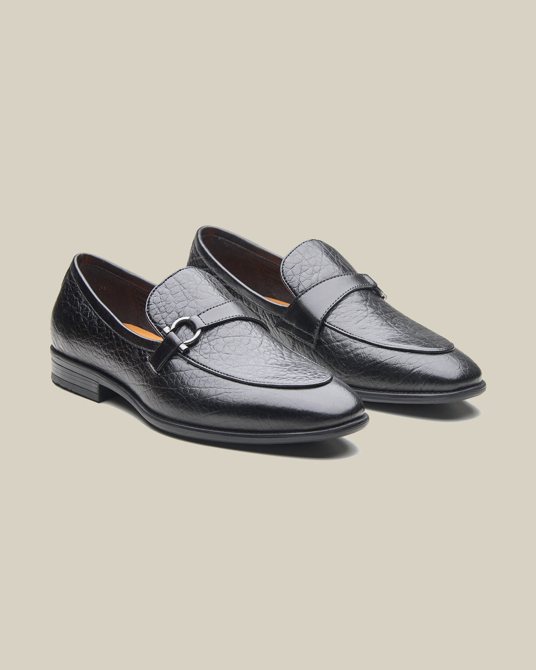 Nunzio Leather Formal Shoes Black