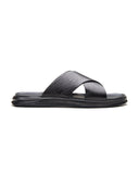 Michael Angelo FOLCO Men’s Premium Textured Leather Handcrafted Sandals
