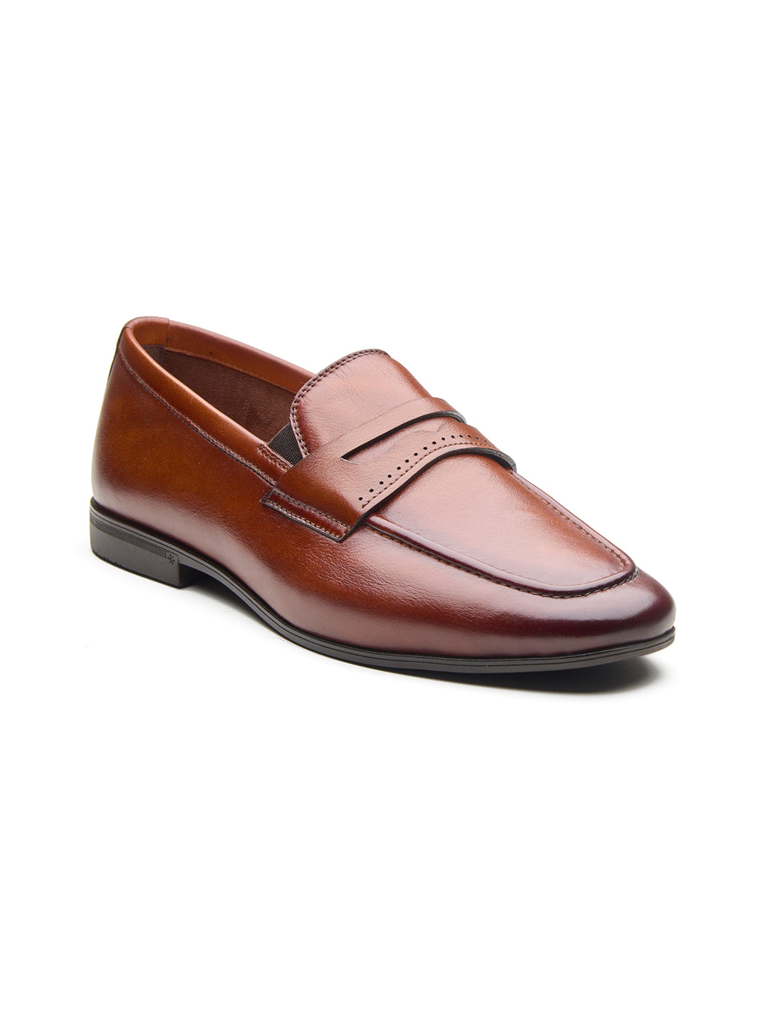 Filippo Leather Formal Slip-on Shoes Tan