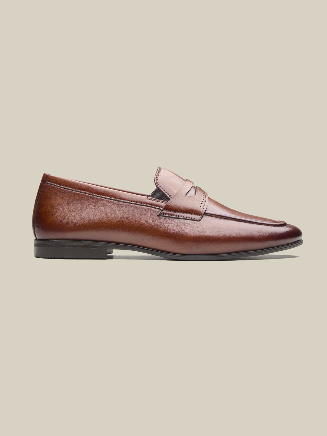 Filippo Leather Formal Slip-on Shoes Tan