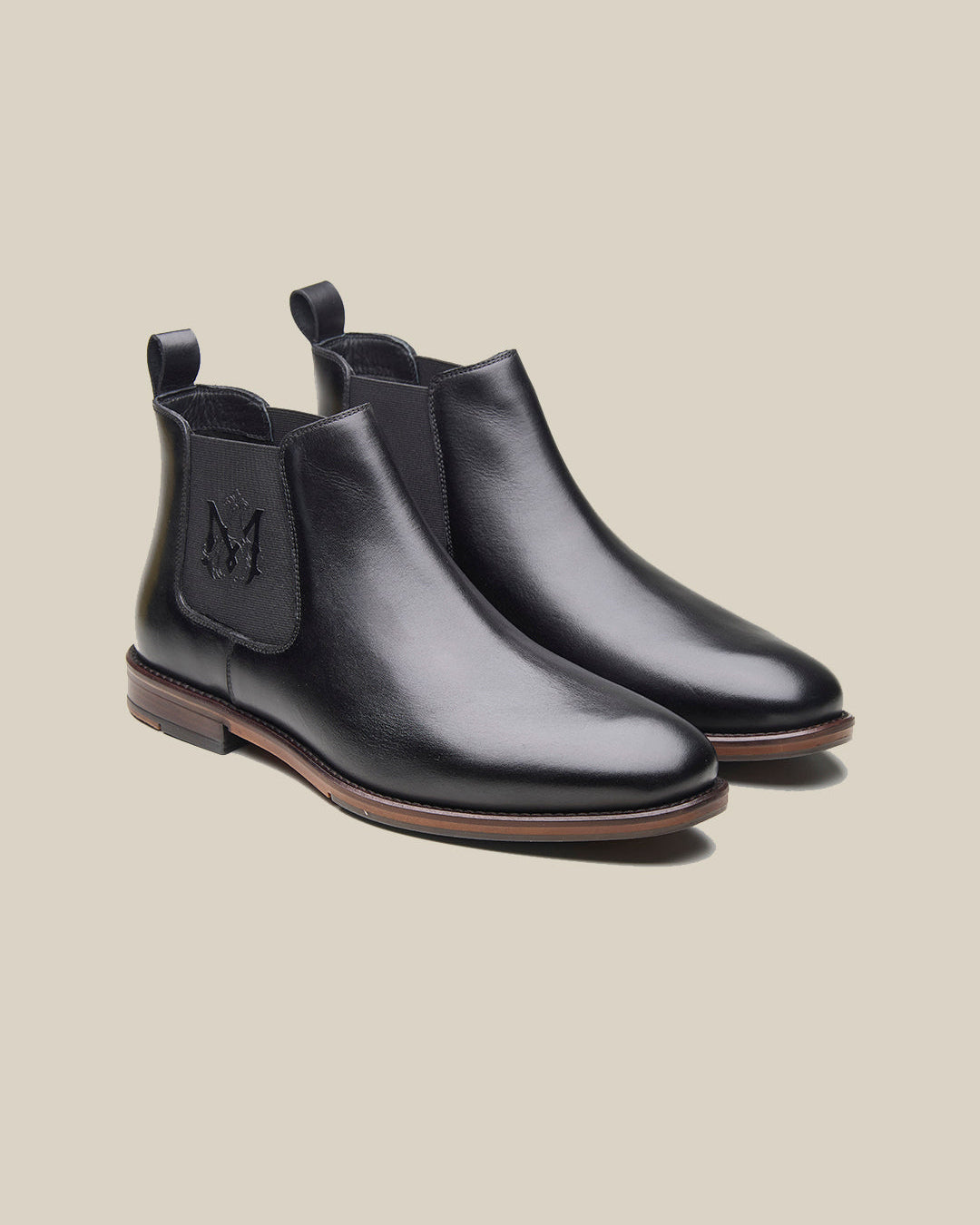 Harris Leather Chelsea Boots Black