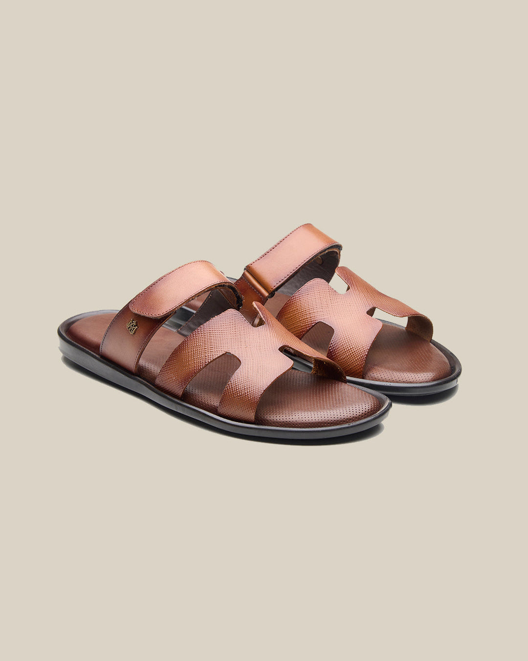 Mosca Leather Slippers Tan