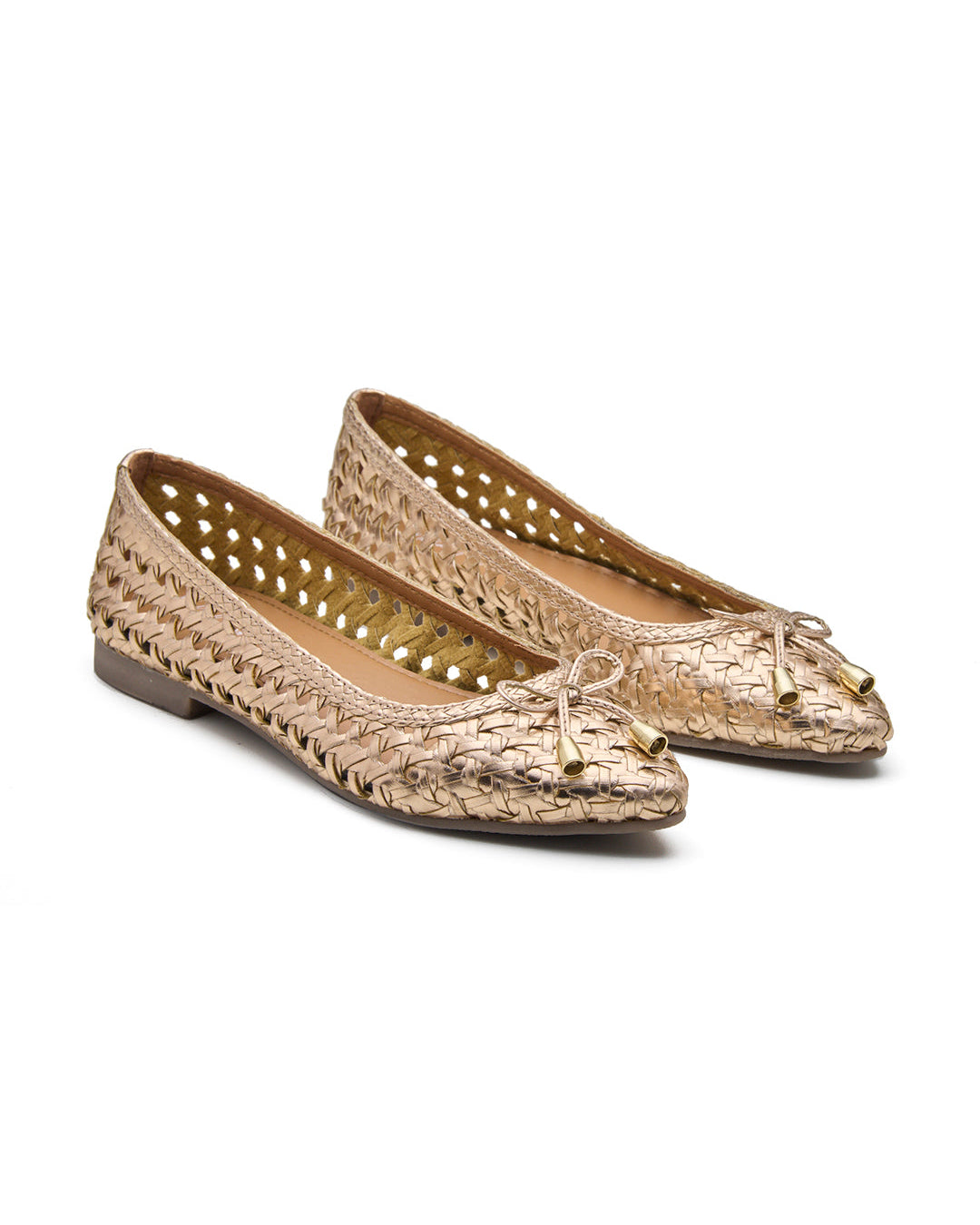 Velours Ballerinas Rosegold