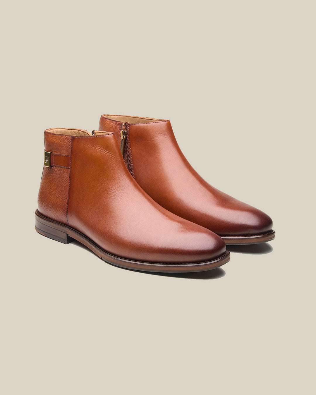 Hadlee Leather Chelsea Boots Tan