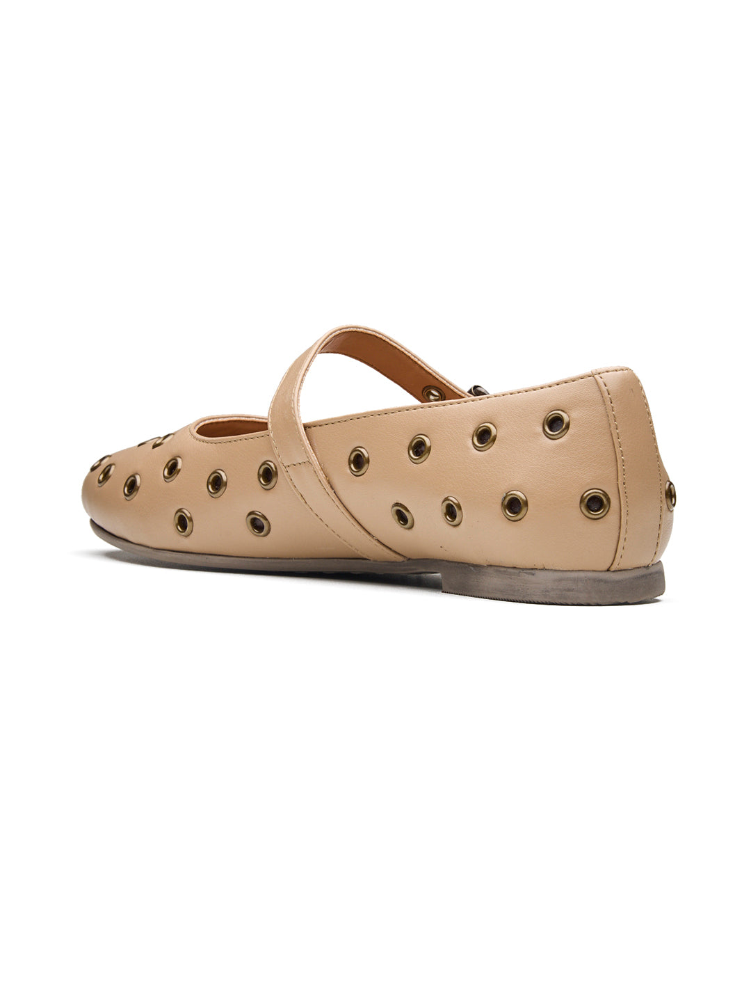 Rebello Mary Janes Taupe