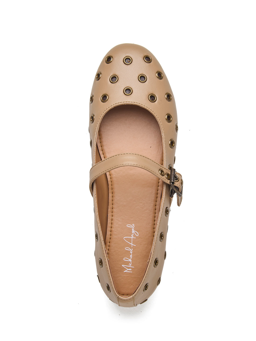 Rebello Mary Janes Taupe