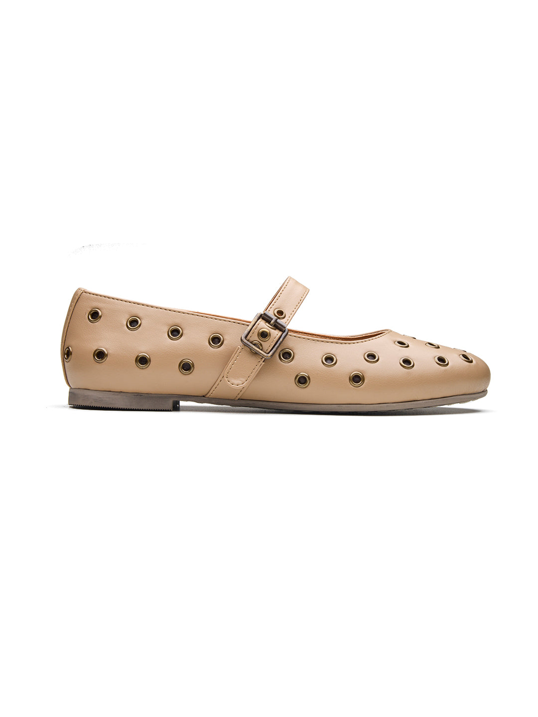 Rebello Mary Janes Taupe
