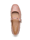 Michael Angelo's Feroce Mary Janes For Women (Peach)