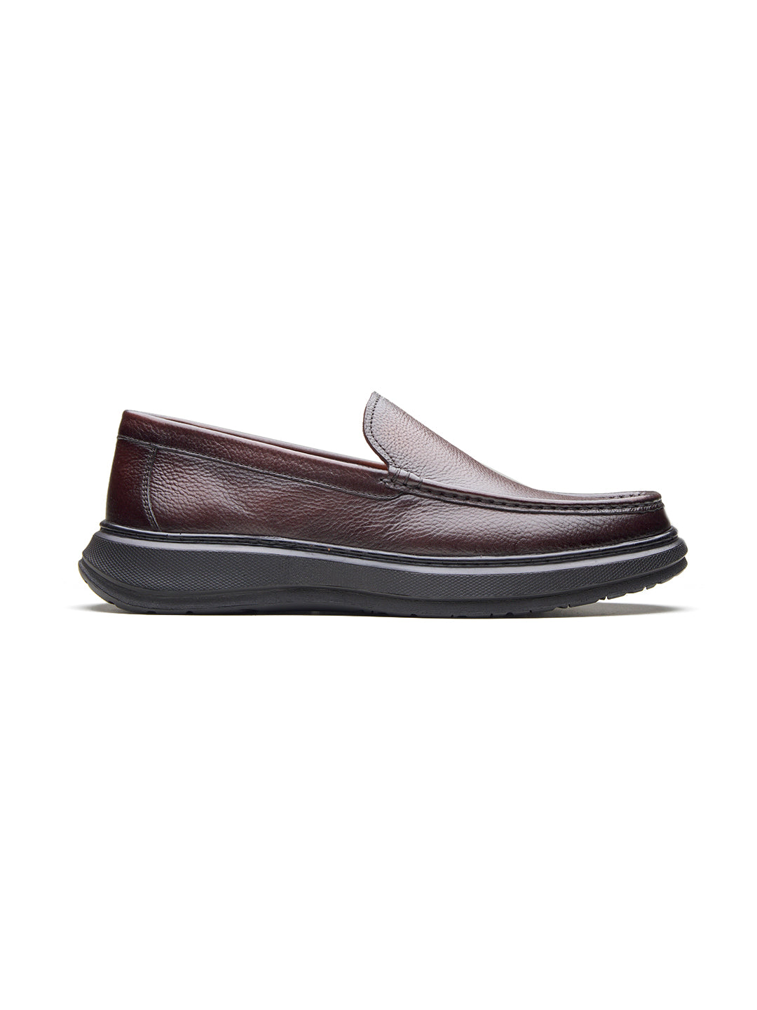 Ivano Leather Comfort Slip-on Shoe Brown