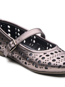 Michael Angelo's Celeste Mary Janes For Women (Gunmetal)