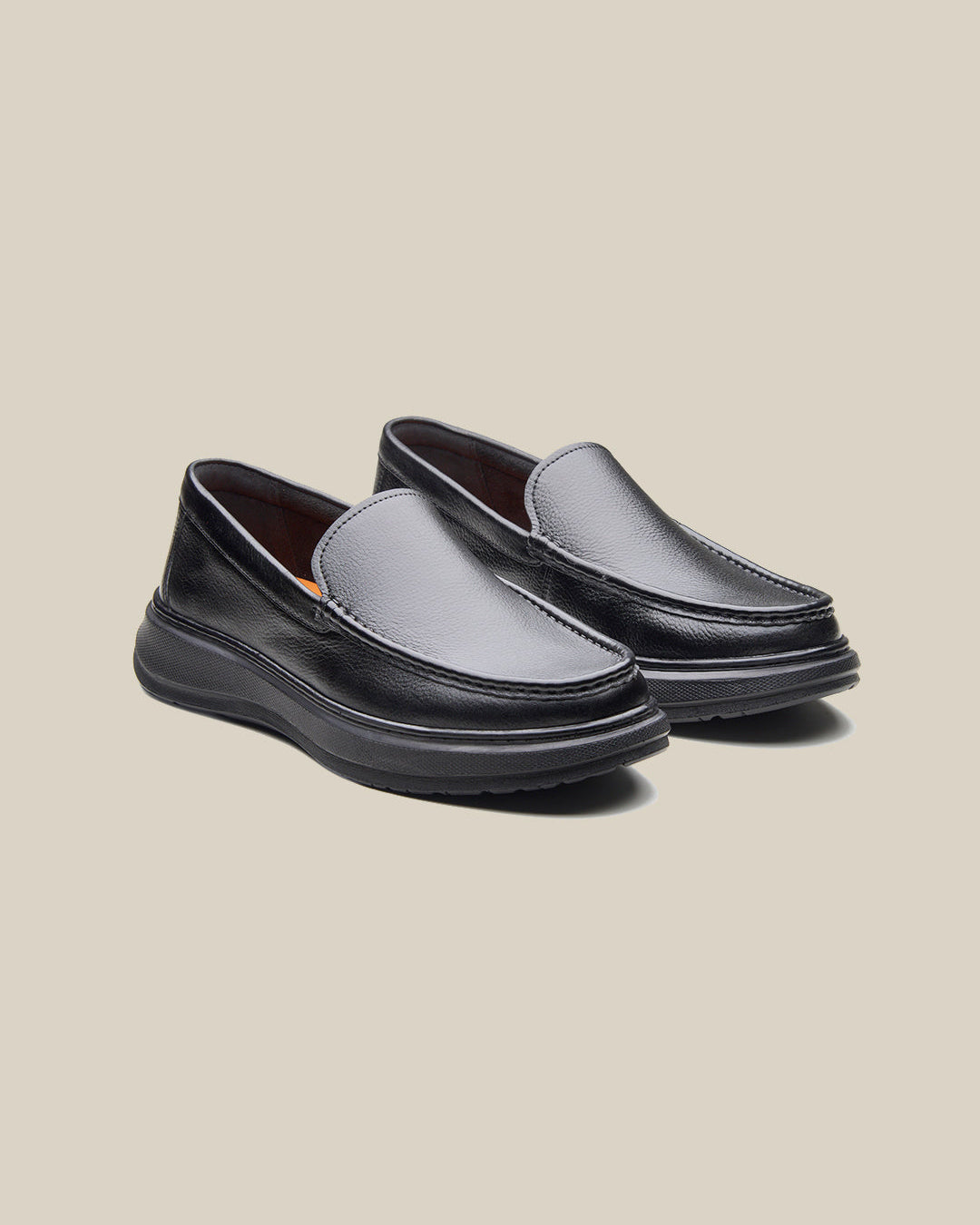 Ivano Leather Comfort Slip-on Shoe Black