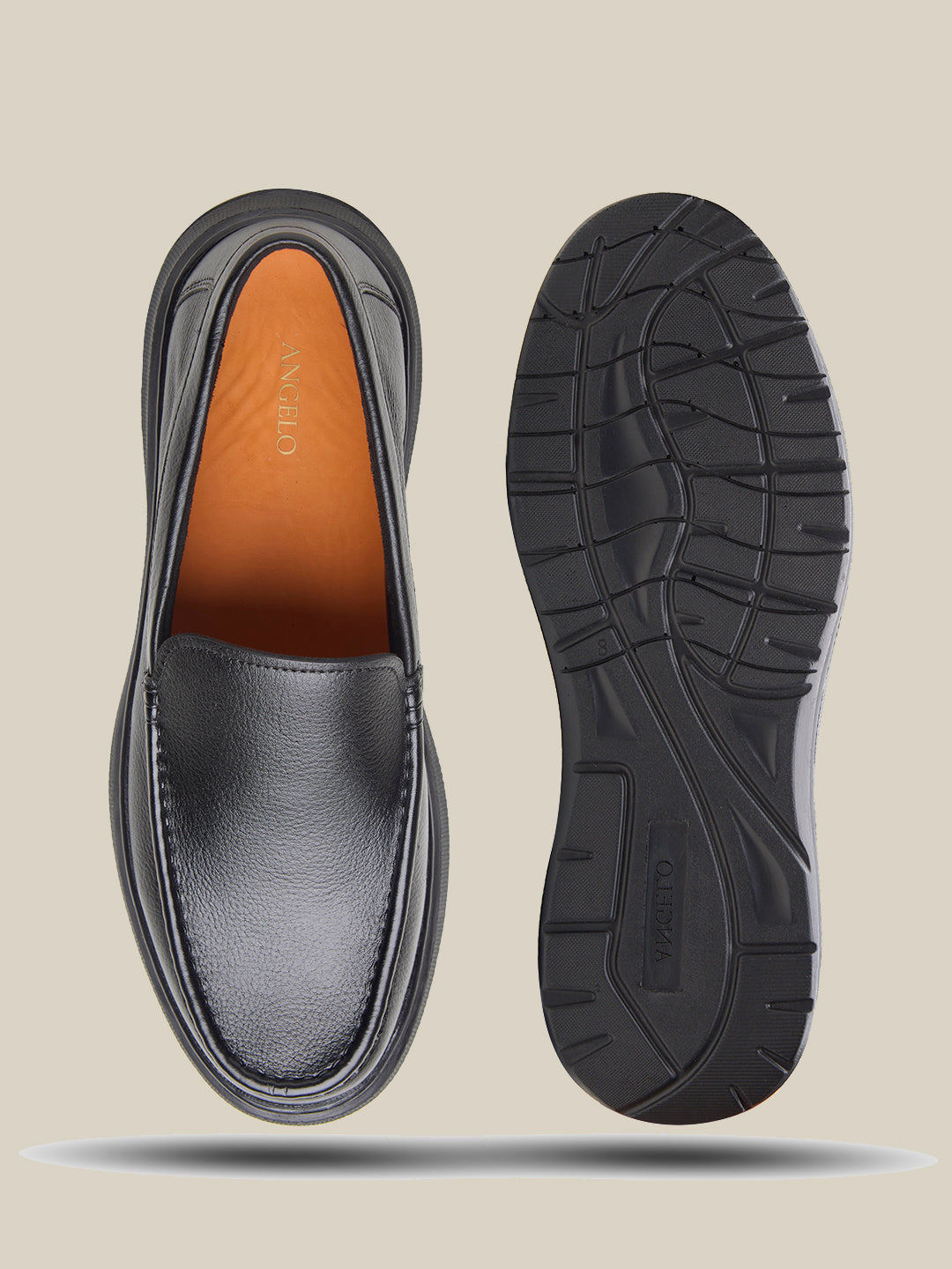 Ivano Leather Comfort Slip-on Shoe Black